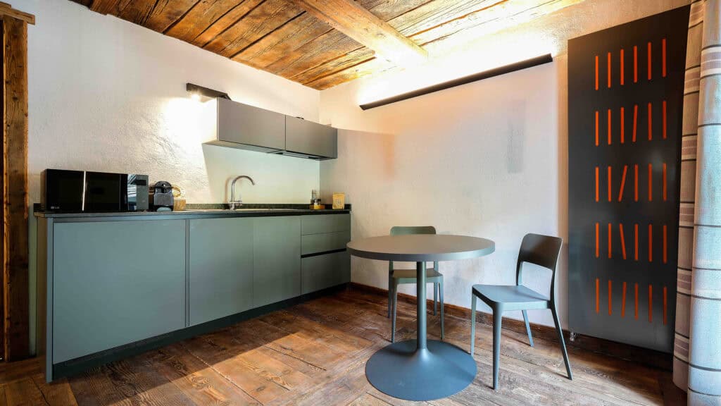 Interni dell'appartamento familiare con soppalco di Chalet Les Airelles a Valtournenche (9)